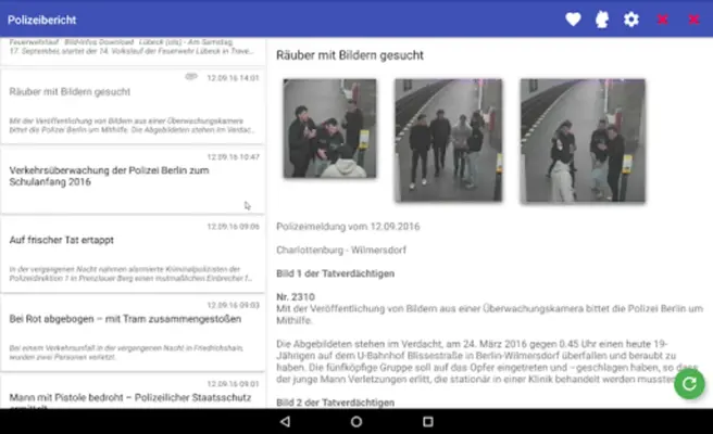 Polizeibericht android App screenshot 0