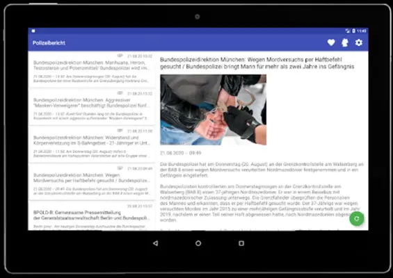 Polizeibericht android App screenshot 2